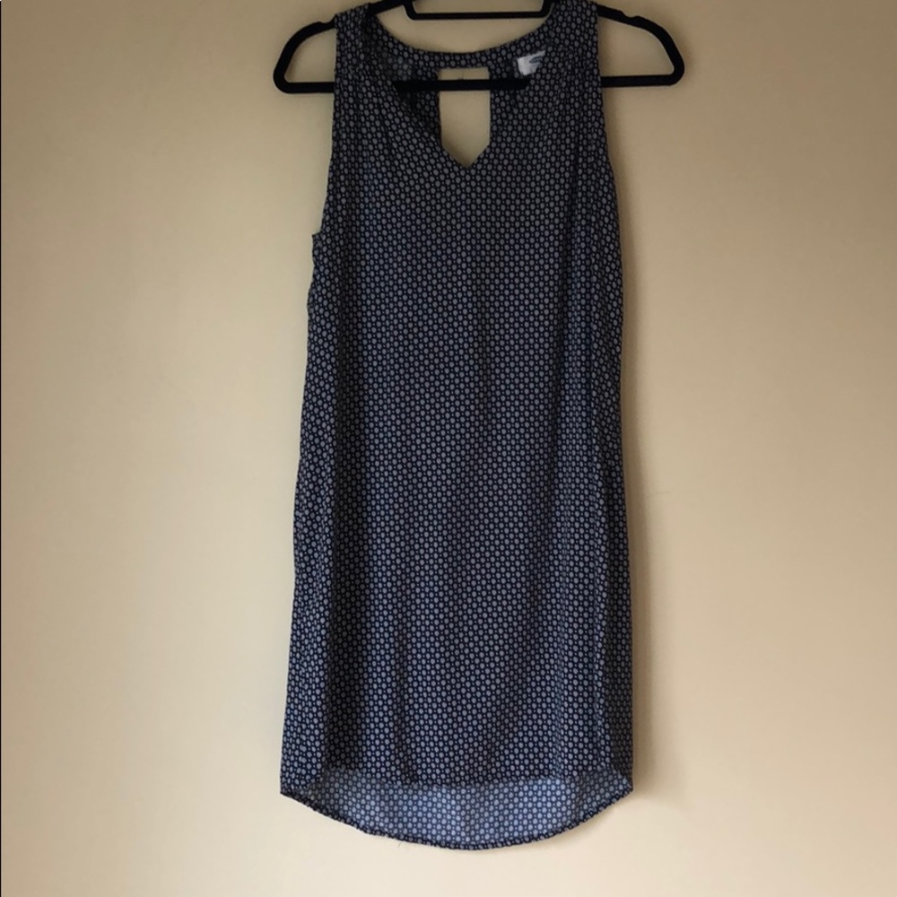 Black Patterned Shift Dress